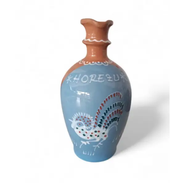 Ulcior Horezu autentic lucrat si pictat manual | Model „Cocos Traditional” | Ceramica romaneasca UNESCO | 2L