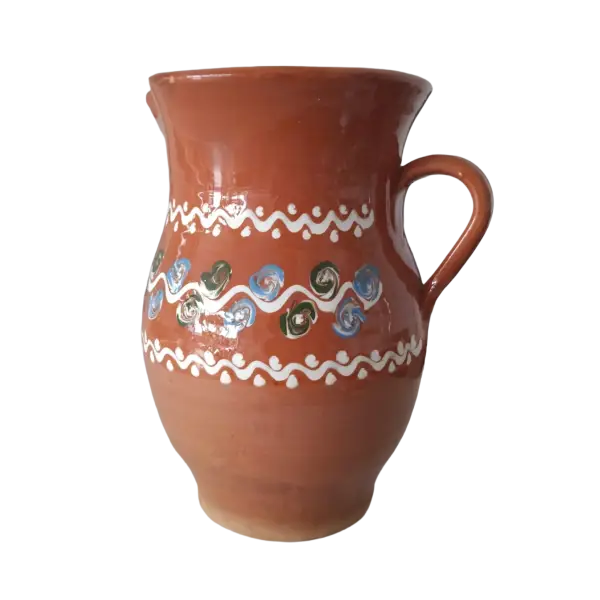 Carafa ceramica Horezu – 2 litri | cu decor traditional (lucrat manual)