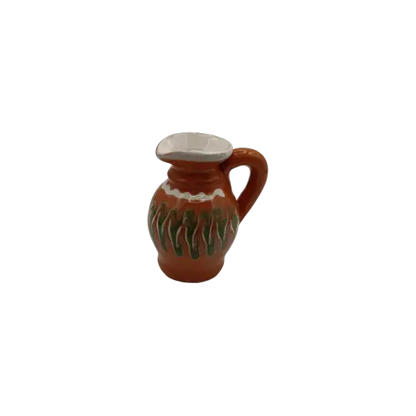 Ceasca de tuica Horezu autentica, lucrata si pictata manual | Ceramica traditionala romaneasca | 50 ml