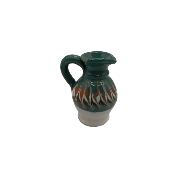 Ceasca de tuica Horezu autentica, lucrata si pictata manual | Ceramica traditionala romaneasca | 50 ml